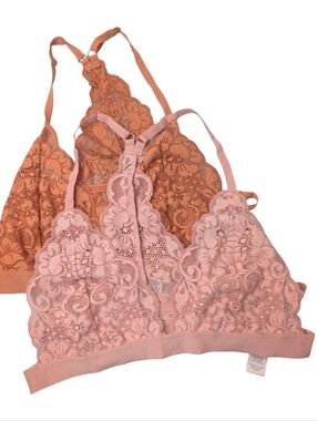 HAH x Free People Groupie Lace Bralette Set 2 Size Large
